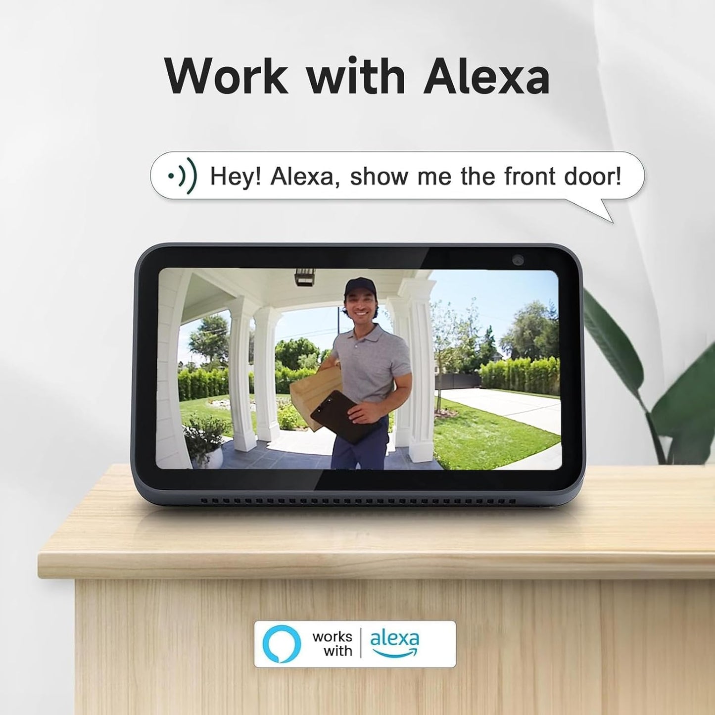 2K Dual Lens Video Doorbell Camera Wireless with Chime