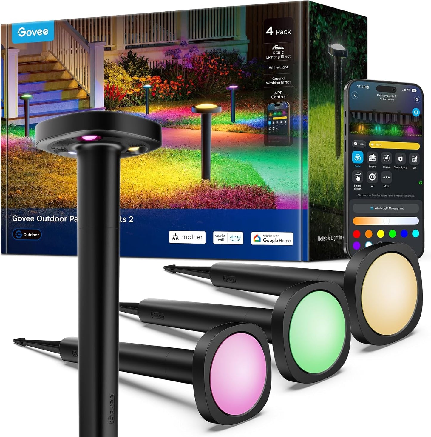 Govee Outdoor Pathway Lights 2