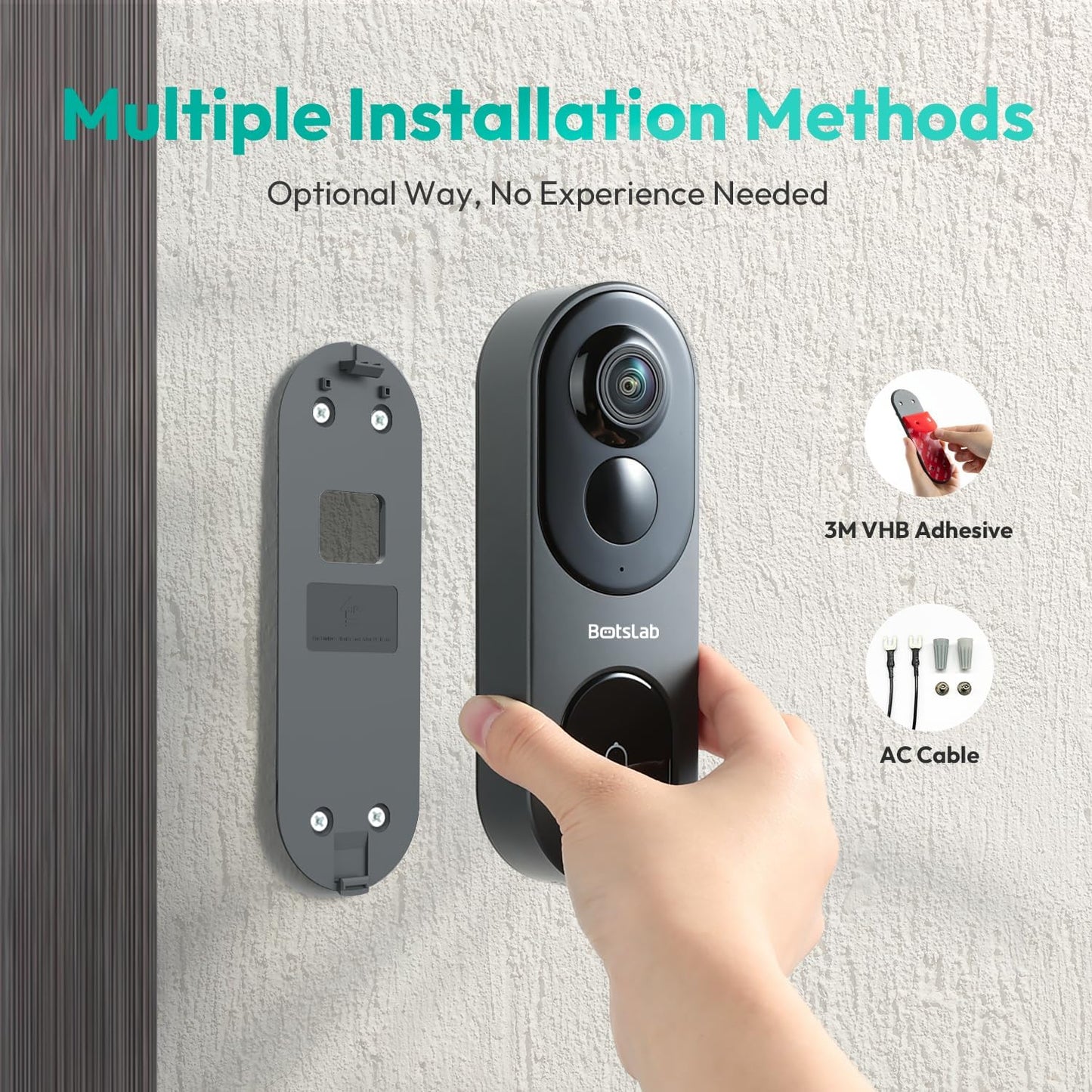 5MP Wireless Video Doorbell Camera