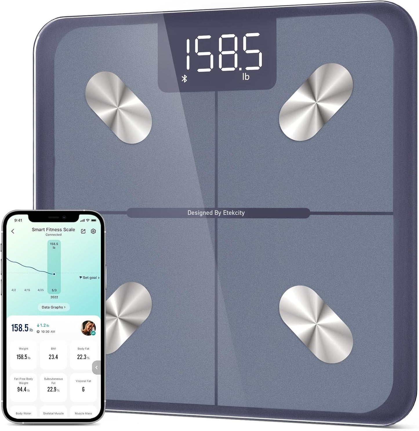 Etekcity Smart Scale for Body Weight and Fat Percentage