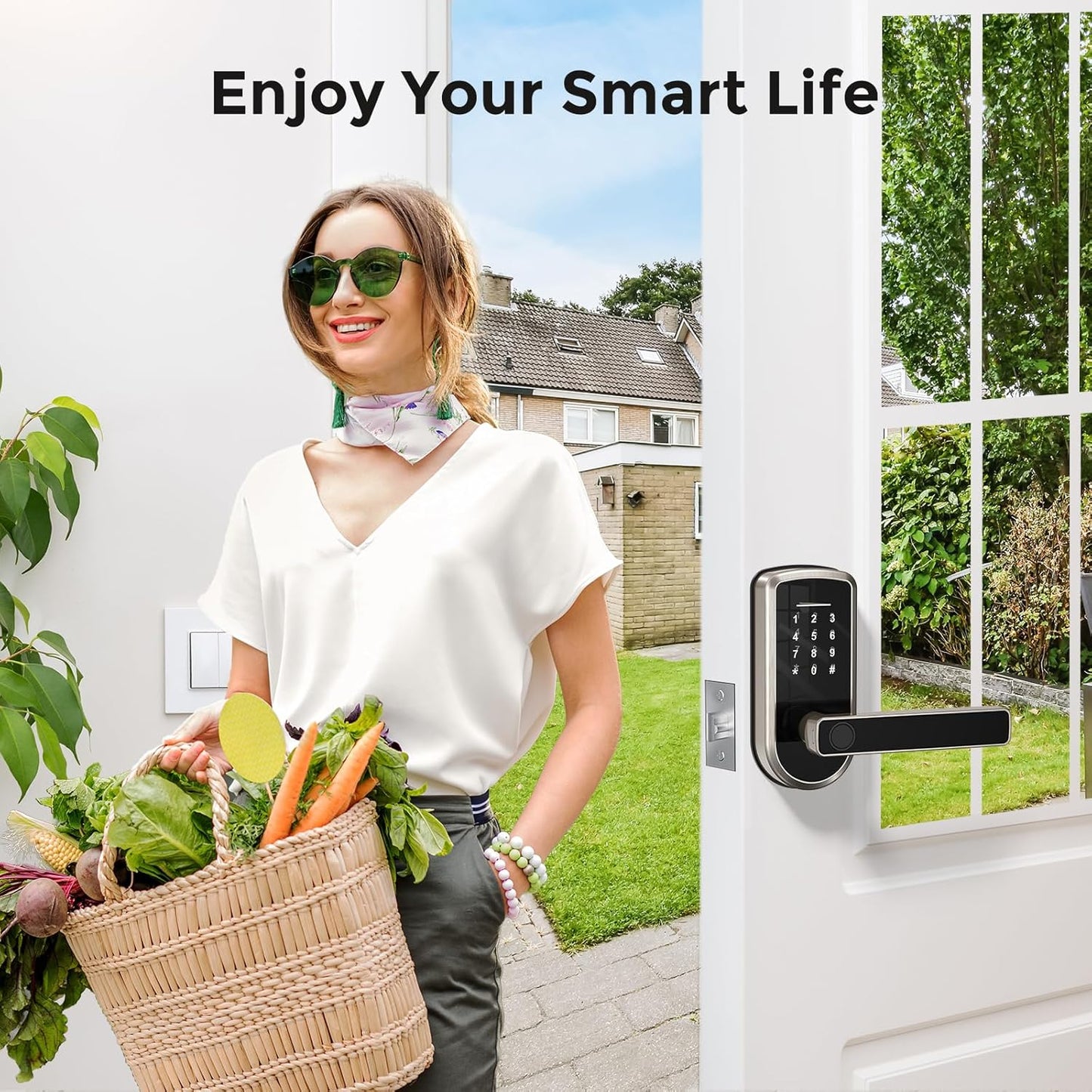 Keyless-Entry Fingerprint Smart Door Lock