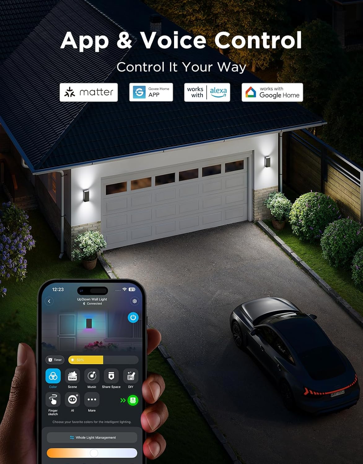 Govee Outdoor UpDown Wall Light