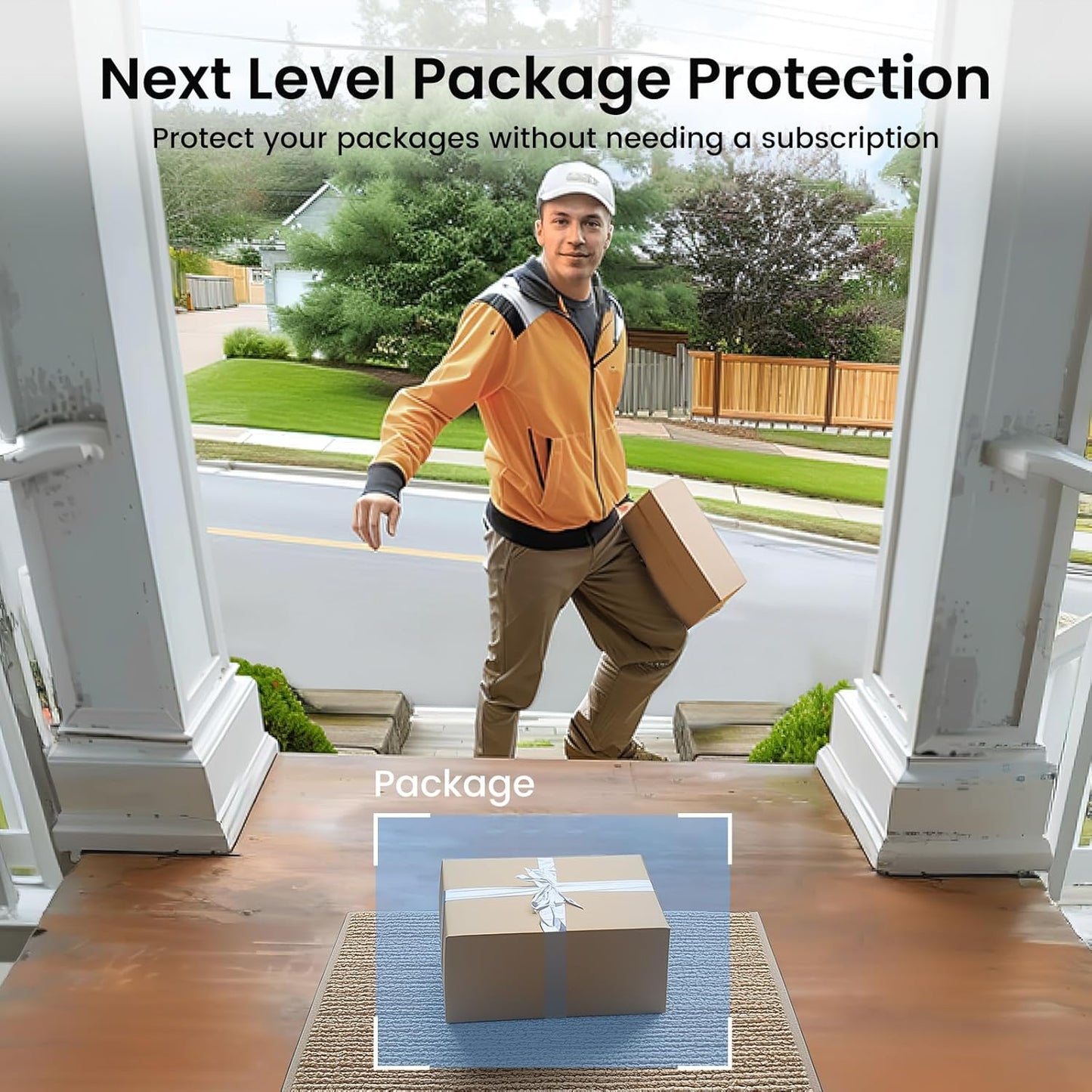 AOSU Doorbell Camera Wireless- Head-to-Toe View